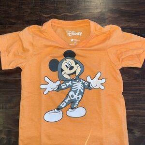 Disney Kids Orange Mickey Mouse T-Shirt